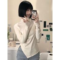 Gambar Baju Atasan Korean Style Wanita Lengan Panjang Terbaru Turtleneck Top dari Lazz Uffie undefined 4 Tokopedia