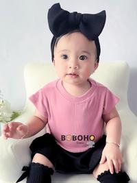 Gambar Boboho - (LOKAL) Kaos Anak Crop Top / Atasan Anak Perempuan Lucu 2 - HITAM, ALL dari boboho88_ undefined 5 Tokopedia