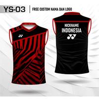 Gambar jersey bulu tangkis tanpa lengan kaos badminton custom nama dan logo - Kuning, XS dari kaosjerseytokobaru undefined 4 Tokopedia