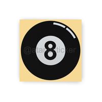 Gambar NEW STICKER CUTTING 8 BALL POOL BILLIARD 6X6CM dari Sugardaddyy undefined 1 Tokopedia