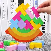 Gambar Early Educational Toy Wood Rainbow Balancing Games Building Block dari Ocean Kraft undefined 2 Tokopedia
