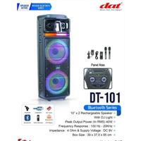 Gambar speaker Aktif Double 10 inch Dat Dt101new Original dua mic Wireless dari New Whole Saler 2 undefined 2 Tokopedia