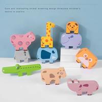 Gambar Wooden Animal Stacking Blocks Toy Shape Matching Puzzles Game Ba dari Ocean Kraft undefined 1 Tokopedia