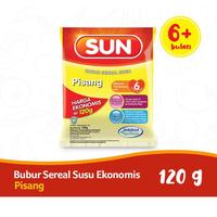 Gambar SUN Bubur Bayi Ekonomis Pisang / beras merah / tim ayam kampung 120 g - pisang dari xmanszstoree undefined 1 Tokopedia