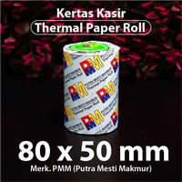 Gambar Kertas Kasir Thermal 80 x 50 mm - Paper Roll - Struk - POS Printer dari E-QuPack undefined 1 Tokopedia