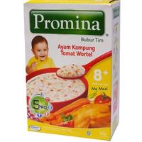 Gambar Promina Bubur Tim Ayam Kampung Tomat Wortel 8+ 100 g ( 4 @ 25g ) dari Mass Kuyy undefined 1 Tokopedia