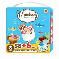 Gambar MOM BABY MOMBABY PANTS MEGA PACKS DIAPER POPOK - S58+6 dari kuberimura undefined 5 Tokopedia