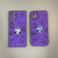 Gambar Case Leather Laser for S21 S22 S23 Ultra A54 Iphone Motif Sinchan Spongebob Patrick - Sinchan Ungu, Samsung A54 dari Elevaaa. undefined 4 Tokopedia