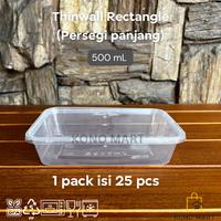 Gambar [ISI 25 PCS] Thinwall Persegi Panjang Rectangle 200 250 300 500 650 dari LOWBROW undefined 5 Tokopedia