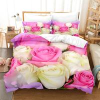 Gambar Luxury Rose Queen Bedding Set Duvet Cover Set Bedding Comforter dari INDIRAAA348 undefined 1 Tokopedia