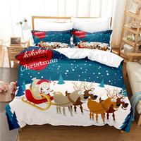 Gambar Christmas Bedding Set Duvet Cover Set 3d Bedding Digital Printing Bed dari BAHTIARR39 undefined 5 Tokopedia