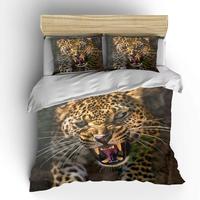 Gambar New 2023 Leopard Bedding Set 3D Print Animal Duvet Cover Black White dari KARMINII39 undefined 3 Tokopedia