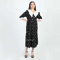Gambar MARIGOLD Batik Jumputan Tiered Midi Dress Sèkouwit In Black - M/L dari Sekouwit undefined 1 Tokopedia