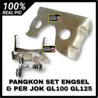 Gambar DUDUKAN PANGKON SADEL JOK GL100 GL125 SET ENGSEL JOK DAN PER JOK dari lindashoes- undefined 3 Tokopedia