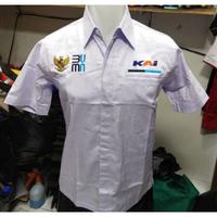 Gambar Kemeja Kai Lengan Pendek Baju Kai Seragam Kai Kemeja Perkeretaapian dari amelia store hijau undefined 2 Tokopedia