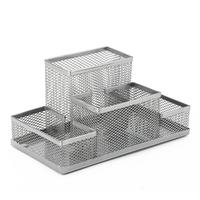 Gambar Four Holes Desktop Office Supplies Multi-function Pen Holder Combinati dari Arabama undefined 3 Tokopedia