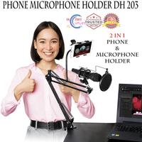 Gambar Microphone Phone Desktop Mobile Holder Meja Studio Mic Smartphone dari Ridder shop undefined 3 Tokopedia
