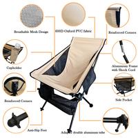 Gambar Camping Chair Portable Foding outdoor travel furniture for Beach, dari Amaria Mart undefined 3 Tokopedia