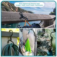 Gambar E 91 Elfs Active Carabiner Clip With 360 Rotating S Hook Outdoor Gear dari nasiriharya undefined 5 Tokopedia