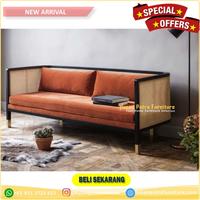 Gambar Sofa bangku  sandaran rotan alami Furniture Jepara dari CV.Hasan Putra Furniture undefined 1 Tokopedia