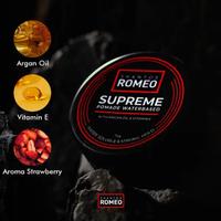 Gambar Shantos Romeo Supreme Water Based Pomade 75gr with Argan Oil & Vitamin E / Gel Rambut Pria dari Buncit2024 undefined 3 Tokopedia