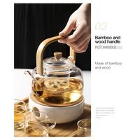 Gambar Teko Teh Kaca Saringan Anti Panas Api Kompor Pitcher Gagang Kayu Glass - 400ml - HM04 dari tutikk official store undefined 4 Tokopedia