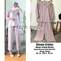 Gambar MEISYA SET RAYON CRINKLE - SETELAN POLOS REMPEL KEKINIAN dari SAPTO KITA undefined 3 Tokopedia