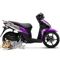 Gambar Decal Spacy Full body Stiker Full Body Honda Spacy  - Ducati - Biru, Glossy dari decalmatic_NEW undefined 5 Tokopedia