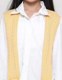 Gambar Aero Syal Rajut Pundak Texture Kemeja Anak Perempuan 120388546 - PASTEL YELLOW, 5-6 Y dari Matahari Official undefined 5 Tokopedia