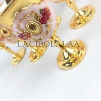 Gambar LACIBOLALA Teko Arab Gold 1 set  Bahan Logam - Teko Merah dari Laciiibolalaa undefined 1 Tokopedia