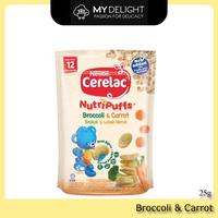 Gambar Nestle Cerelac NutriPuffs Broccoli & Carrot Zucchini & Onion Cereal Baby Snacks Bites Food 25g Yummy Little dari GuireaStore undefined 1 Tokopedia