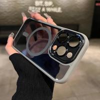 Gambar Case Tahan Guncangan Magsafe Case iPhone 11 12 13 14 15 Pro Max Plus With Metal Lensa Camera Protector - LCD - Titanium, iPh 13 Pro Max dari Luxury Super Store undefined 5 Tokopedia