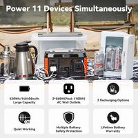 Gambar Potable Solar Generator Battery Power Station Camping Powerbank 520Wh - 560W Power dari larisinstore undefined 2 Tokopedia