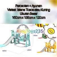 Gambar Luncuran Anak Perosotan Set Seluncuran Ring Basket Ayunan 3in1 Besar dari Enenxy6042 undefined 1 Tokopedia