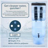 Gambar Berkey Light Water Filter With 2 Black Berkey Elements dari Todace undefined 1 Tokopedia