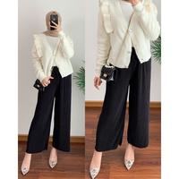 Gambar Xoba Fashion 2500 Bawahan Wanita Kulot Lidi Celana Panjang - COKLAT HD dari XOBA FASHION undefined 1 Tokopedia