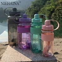 Gambar Botol Minum Plastik Sport Water Bottle With Straw 2000 Ml Ha437 Gray dari Nomarda Store undefined 4 Tokopedia