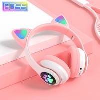 Gambar Headphone Macaron LED Color Light Cute Cat Ear Headphone with Mic STN-28 Foldable Wireless Headphones Bluetooth Earphone HiFi Stereo Headset Bluetooth Headset Gaming No Delay Henset Bloetooth BARU - Y-08 Hitam dari Guska Official Store undefined 2 Tokopedia