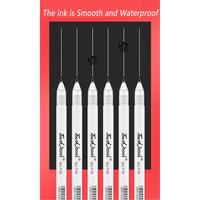 Gambar 5pcs High Quality White Highlight Pen,0.8mm Creative Painting Pen, Design Hook, Mark, School, Art Supplies dari Sanhuu undefined 5 Tokopedia