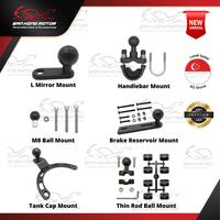 Gambar Motorcycle Phone Holder Mounting Bracket Handlebar M10 Mirror Mount [Part Only] dari Solstice Stash undefined 2 Tokopedia