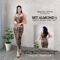 Gambar KEBAYA SET KEBAYA BORDIR TULLE PUFFY MUTIARA BONITA AYU/ KEBAYA MODERN - SET IVORY 1, L dari OCTA SHIRT undefined 1 Tokopedia