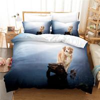Gambar Lonely Dog Bedding Set For Bedroom Soft Bedspreads For Bed Home dari Yulpi Cleowar undefined 2 Tokopedia