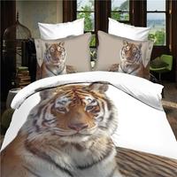 Gambar vivid 3d wild tiger bedding set duvet/doona cover bed sheet pillow dari Yulpi Cleowar undefined 4 Tokopedia
