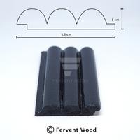 Gambar Wall Panel Dowel Kayu Dinding Wallpanel Dowel Dinding Lis Kayu - Clear, 5,5 cm x 50 cm dari Fervent Wood undefined 5 Tokopedia