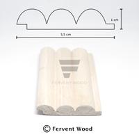 Gambar Wall Panel Dowel Kayu Dinding Wallpanel Dowel Dinding Lis Kayu - Clear, 5,5 cm x 50 cm dari Fervent Wood undefined 3 Tokopedia