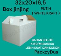 Gambar Kardus Packing Box Die cut/Box Hampers/Box Jinjing uk 32x2x16,5 PUTIH dari DANIH CELULLER undefined 1 Tokopedia