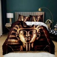 Gambar Pharaoh Bedding Sets,King Size 3D Ancient Egypt Tribe Decor Comforter dari kamko store undefined 2 Tokopedia