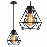 Gambar KAP LAMPU GANTUNG VINTAGE DIAMOND LAMPU CAFE GANTUNG DECORATION - Kap Diamond dari LAA TAHZAN STORE JKT undefined 3 Tokopedia
