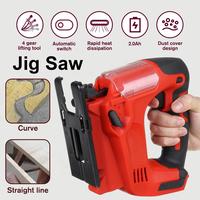Gambar 21V 2900RPM Jigsaw Cordless Jig Saw Portable Miter Saw Woodworking Power Tools 65mm 18V Battery dari Zephyr Zonest undefined 2 Tokopedia