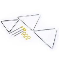 Gambar NL 3Pcs Hand Percussion Triangle Musical Instrument Set 6in 7in 8in dari Nuclear Untung undefined 1 Tokopedia